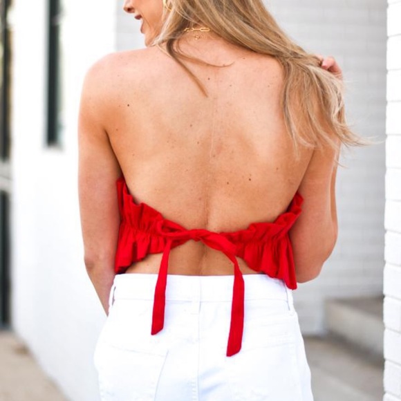 Tiered Ruffle Top Cropped - Picture 4 of 10